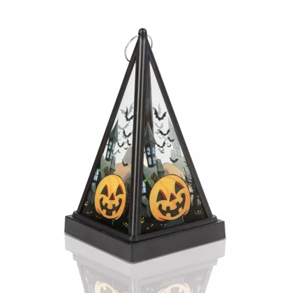 FAMILY 56549A Halloween-i LED lámpás - tök - melegfehér - fekete - 9,5 x 9,5 x 17 cm - 2 x AAA FAMILY 56549A Halloween-i LED lámpás - tök - melegfehér - fekete - 9,5 x 9,5 x 17 cm - 2 x AAA