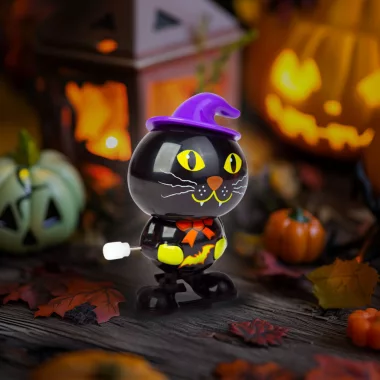 FAMILY 56563C Felhúzható ugráló macska - 7 x 5 x 4 cm