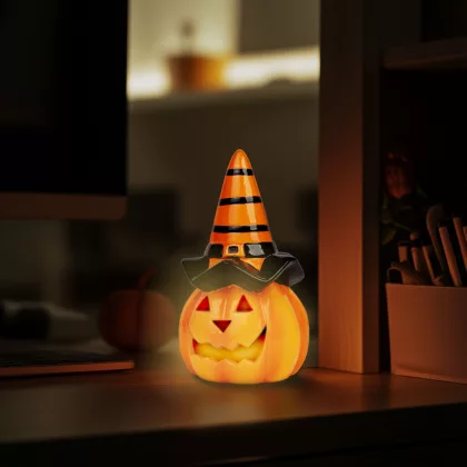 FAMILY 56565 Halloween-i LED-es tök - 2 x LR44 - 6,5 x 11 cm FAMILY 56565 Halloween-i LED-es tök - 2 x LR44 - 6,5 x 11 cm