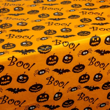 GLOBIZ 56574 Halloween-i dekoráció - asztalterítő - flanel - 132 x 178 cm
