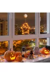 GLOBIZ 56588A Halloween-i világító dekoráció - szellem - tapadókorongos - 12 LED - 20 x 18,5 cm - 3 x AAA