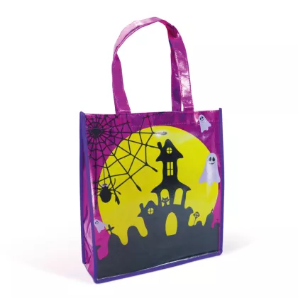 GLOBIZ 56590B Halloween-i ajándéktáska - kastély - 30 x 33 cm - lila GLOBIZ 56590B Halloween-i ajándéktáska - kastély - 30 x 33 cm - lila