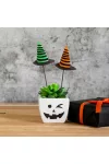 GLOBIZ 56593 Halloween-i dekoráció szett - boszorkánykalap - leszúrható - 20 x 7 cm - 3 db / csomag