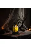 GLOBIZ 56600B Halloween-i világító dekoráció - tök - sárga LED - 17,5 x 6,3 x 6,3 cm - 3 x LR44