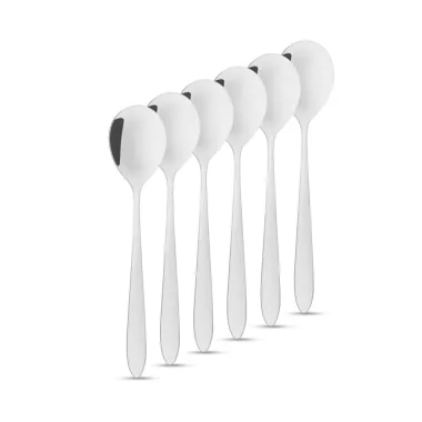 FAMILY 57577 Rozsdamentes acél kávéskanál / desszertes kanál - 137 x 30 mm - 6 db / csomag FAMILY 57577 Rozsdamentes acél kávéskanál / desszertes kanál - 137 x 30 mm - 6 db / csomag
