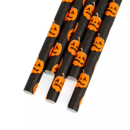 FAMILY 57606 Papír szívószál - halloween - 197 x 6 mm - 25 db / csomag FAMILY 57606 Papír szívószál - halloween - 197 x 6 mm - 25 db / csomag
