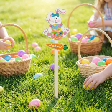 GLOBIZ 57985 Húsvéti dekoráció - leszúrható nyuszi - 70 cm GLOBIZ 57985 Húsvéti dekoráció - leszúrható nyuszi - 70 cm