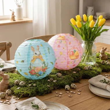 GLOBIZ 57989 Húsvéti dekoráció - lampion - papír - Ø30 cm