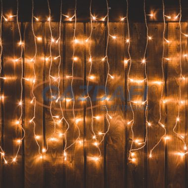 Karácsonyi LED fényfüggöny - 220 x 150 cm - melegfehér - 8 funkció - IP44