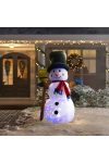 Family Christmas 58067D Felfújható hóember - 120 cm - IP44 - RGB színes LED - 220 - 240V