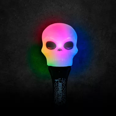58113C Halloween-i LED lámpa - koponya - elemes