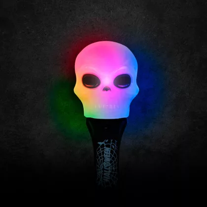 58113C Halloween-i LED lámpa - koponya - elemes