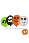 58141 Halloween-i lufi szett - 4 féle - 12 db / csomag