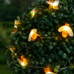   58220 Szolár LED fényfüzér - méhecske - 2,3 m - 20 LED - melegfehér