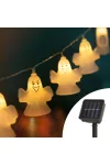 58222B Napelemes halloween-i LED-es fényfüzér - szellem - 10 LED - 1,1 m