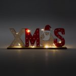   Family Christmas 58249A LED-es karácsonyi polcdísz - mikulásos - 21 x 4 x 8,5 cm