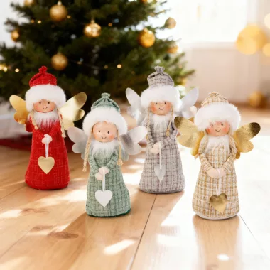 FAMILY 58286 Dekorációs baba - angyalka - 30 cm - 4 féle FAMILY 58286 Dekorációs baba - angyalka - 30 cm - 4 féle