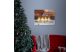 Family Christmas 58460 LED-es fali kép - "XMAS" - 4 melegfehér LED - 40 x 30 cm