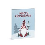   Family Christmas 58463 LED-es fali kép - "Merry Christmas" - 20 hidegfehér LED - 30 x 40 cm