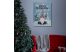 Family Christmas 58463 LED-es fali kép - "Merry Christmas" - 20 hidegfehér LED - 30 x 40 cm