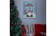 Family Christmas 58463 LED-es fali kép - "Merry Christmas" - 20 hidegfehér LED - 30 x 40 cm