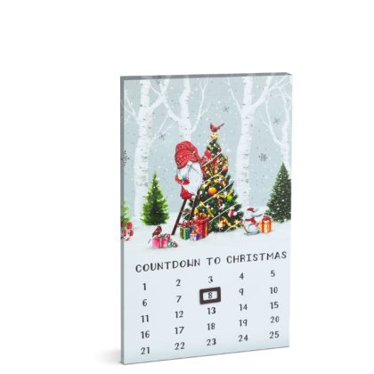   Family Christmas 58466 LED-es fali kép - kalendárium - 3 melegfehér LED - 30 x 50 cm