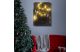 Family Christmas 58467 LED-es fali kép - "Merry" kandalló - 20 melegfehér LED - 40 x 30 cm