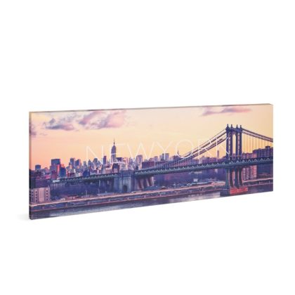   Family Decor 58484 LED-es fali kép - "NewYork" - 10 melegfehér LED - 38 x 78 cm
