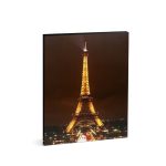   Family Decor 58485 LED-es fali kép - "Eiffel torony" - 16 melegfehér LED - 38 x 48 cm