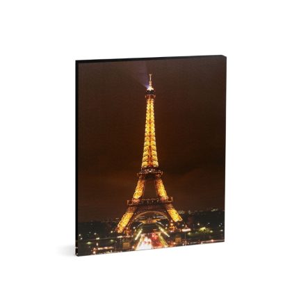   Family Decor 58485 LED-es fali kép - "Eiffel torony" - 16 melegfehér LED - 38 x 48 cm