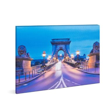 Family Decor 58486 LED-es fali kép - "Lánchíd" - 6 melegfehér LED - 38 x 48 cm