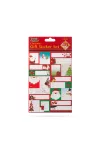 58528A Karácsonyi ajándék matrica szett - 15,2 x 21,6 cm - 40 db / csomag
