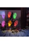 58568C Karácsonyi LED-es fényfüzér - gél ablakmatrica - 6 LED - 2 x AA