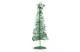 Family Christmas 58622D Karácsonyi, glitteres, fém karácsonyfa - 28 cm - zöld