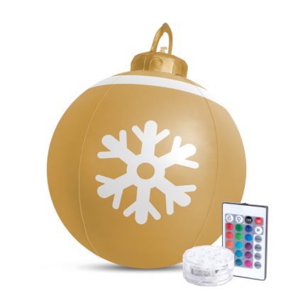   Family Christmas 58740B Felfújható RGB LED-es  karácsonyi gömb - 60 cm