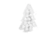 58777A Karácsonyfadísz szett - glitteres fehér - 3 cm - 17 db / szett
