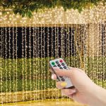   Family Decor 58907A LED-es fényfüggöny távirányítóval - 3 x 3 m - 300 melegfehér LED