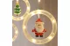 58918 LED-es fényfüggöny - mikulás - 1,8 x 0,5 m - 125 melegfehér LED