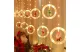 FAMILY 58918 LED-es fényfüggöny - mikulás - 1,8 x 0,5 m - 125 melegfehér LED - 2