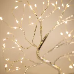   Family Decor 58930 LED-es asztali fa dekoráció - melegfehér - 40 x 30 cm - elemes