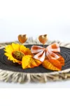 GLOBIZ 59015 Őszi dekoráció - 2 féle szett - falevéllel - 5 részes