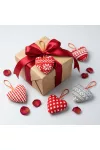 GLOBIZ 59508 Mini textil dekoráció párna - szív - akasztóval - 12 x 5 x 11 cm - 5 féle GLOBIZ 59508 Mini textil dekoráció párna - szív - akasztóval - 12 x 5 x 11 cm - 5 féle