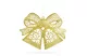 GLOBIZ 59705A Karácsonyi dekoráció - masni - akasztható - glitteres arany - 35 cm