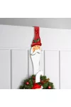 GLOBIZ 59708A Karácsonyi kopogtató, ajtódísz tartó - fém - mikulás - 38 cm
