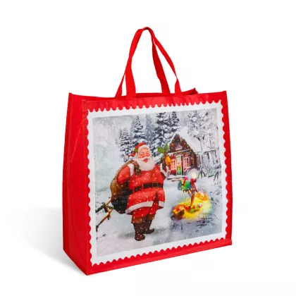 GLOBIZ 59714A Karácsonyi ajándéktáska - piros - 45 x 44 x 19 cm GLOBIZ 59714A Karácsonyi ajándéktáska - piros - 45 x 44 x 19 cm