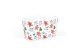 GLOBIZ 59722A Karácsonyi fém kosár - mézeskalács mintás - 19 x 11,5 x 9,5 cm