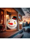 GLOBIZ 59739B Karácsonyi lampion - hóember - papír - 30 cm