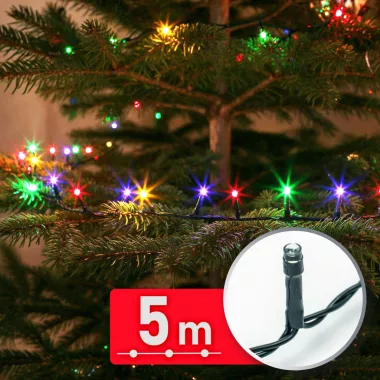 PHENOM 59766 Fényfüzér - 5 m - színes - 100 LED - 220-240V - 6W - zöld kábel PHENOM 59766 Fényfüzér - 5 m - színes - 100 LED - 220-240V - 6W - zöld kábel