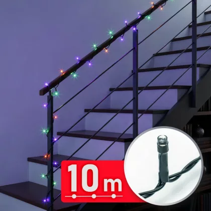 PHENOM 59767 Fényfüzér - 10 m - színes - 200 LED - 220-240V - 6W - zöld kábel PHENOM 59767 Fényfüzér - 10 m - színes - 200 LED - 220-240V - 6W - zöld kábel