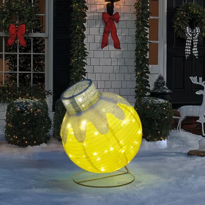 GLOBIZ 59772A Világító dekoráció - gömbdísz - 60 LED - 60 x 83 cm - arany - 100-200V AC GLOBIZ 59772A Világító dekoráció - gömbdísz - 60 LED - 60 x 83 cm - arany - 100-200V AC
